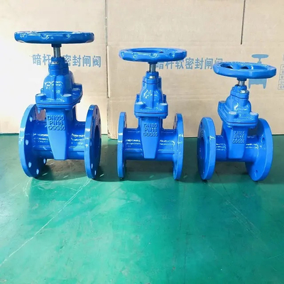 Ggg50 100mm van de het Gietijzer Zachte Verbinding van 4inch van de de Poortklep van Seat Rubber Lage Temperatuur