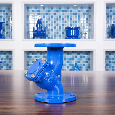 DN50 het van een flens voorzien Gegoten Kneedbare Blauwe Water van de Ijzery Zeef Ggg40 Pn16 DN65